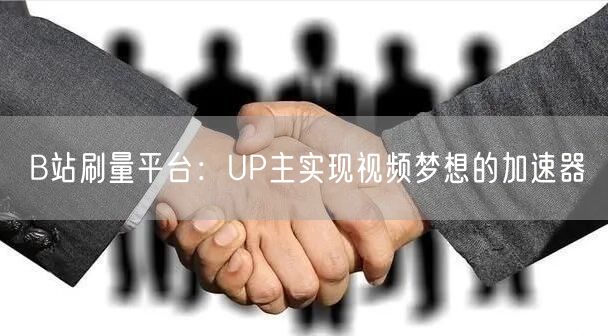 B站刷量平台：UP主实现视频梦想的加速器